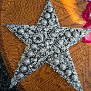 Silver Star Wall Decor